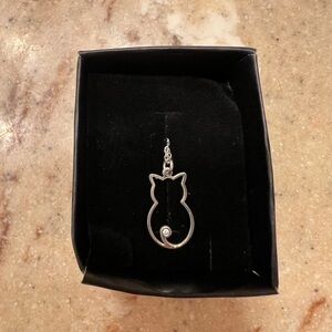 Sterling Silver Cat Pendant